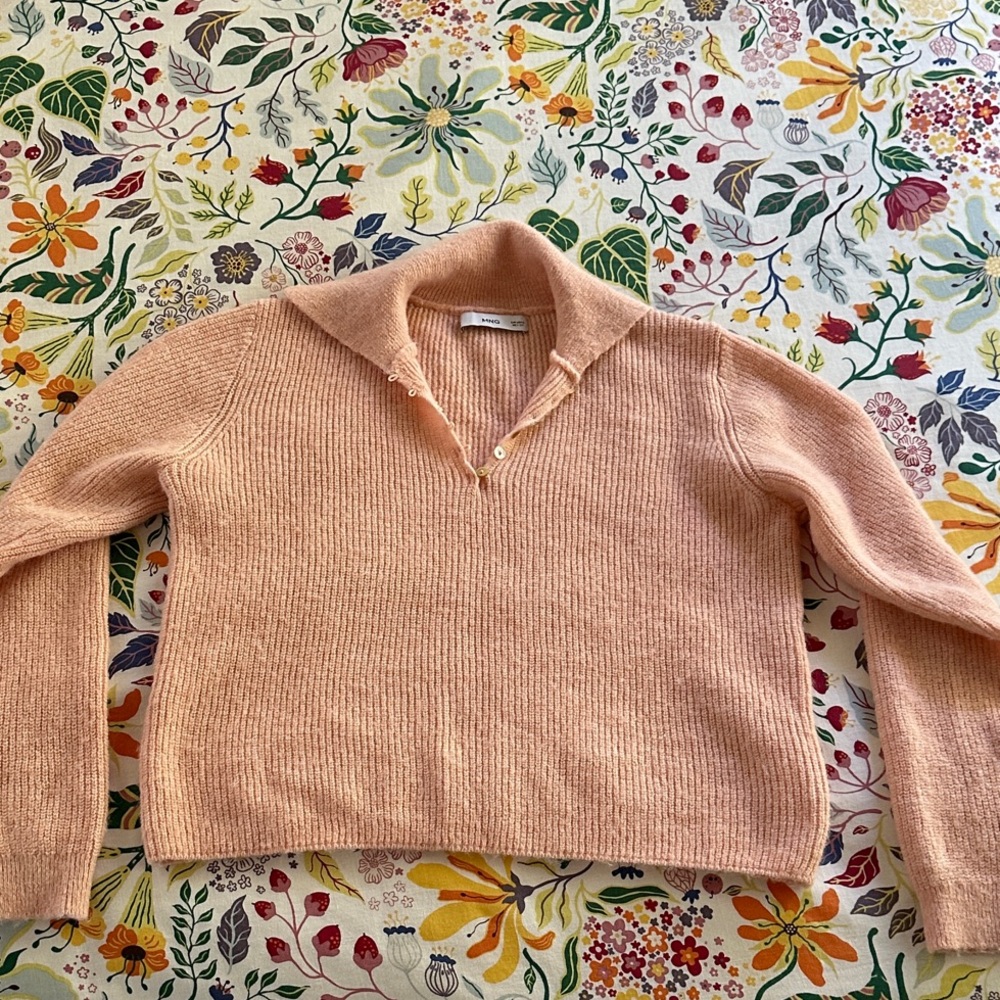 Pink Collared Sweater